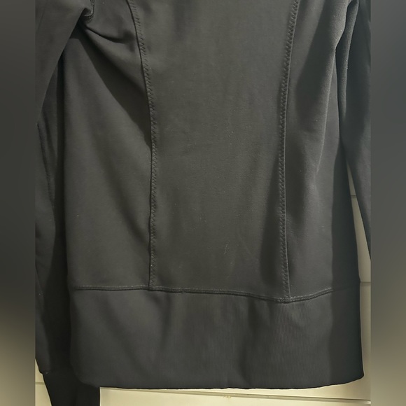 Lululemon Asana Jacket Black Full Zip Ruffle Trim Size 4 - Picture 13 of 13